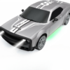 1:20 High-Speed 4WD RC Drift Car – Silver Muscle Racing Car with LED Lights, Spare Tires & Cones for Kids