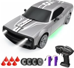 4WD High-Speed RC Drift Car | 1:20 Scale Racing Power Take the wheel of the ultimate racing machine! This 1:20 scale RC Drift Car combines sleek silver aesthetics with high-performance engineering. Designed for speed enthusiasts and drift masters, it offers an adrenaline-pumping experience right out of the box.