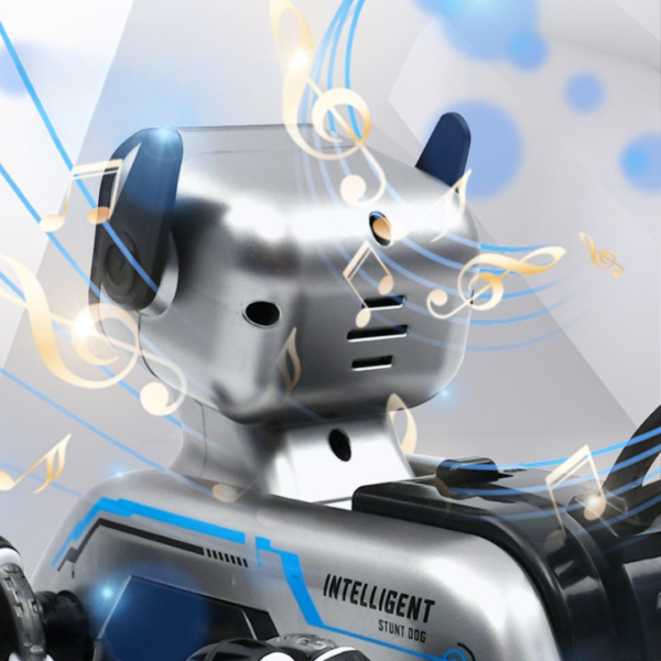 Intelligent Remote Control Stunt Dog – Programmable AI Robot Pet with Mecanum Wheels, LED Eyes, and 360° Drift Capabilities